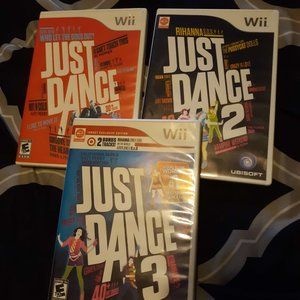 TESTED! Wii Just Dance 1, 2, 3 games bundle